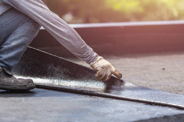 Professional Basement Waterproofing technician working in Yorketown, NJ